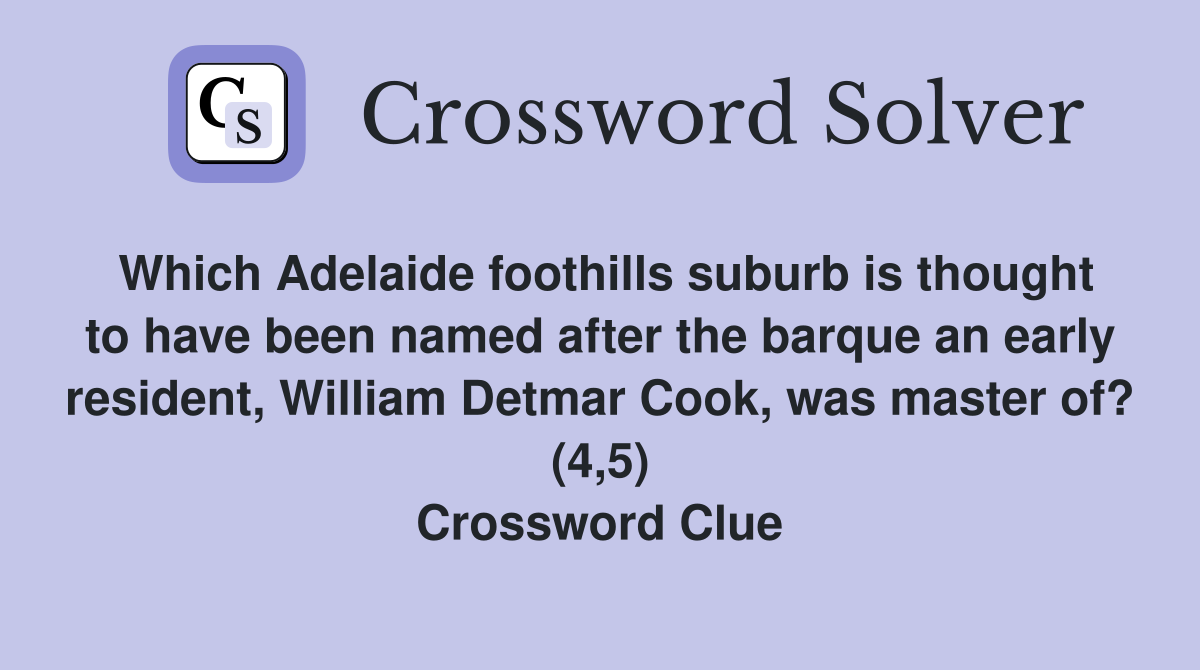 Which Adelaide foothills suburb is thought to have been named after the